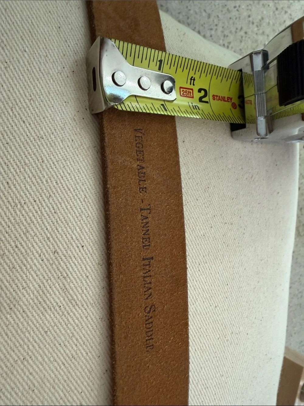 Men's Brown Leather Belt with Silver Buckle